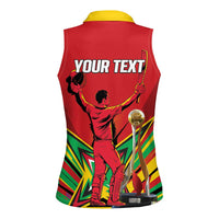 Personalized Amazon Warriors Champion Guyana Cricket Women Sleeveless Polo Shirt - Wonder Print Shop