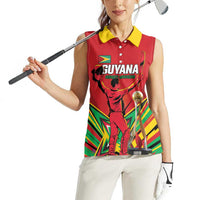 Personalized Amazon Warriors Champion Guyana Cricket Women Sleeveless Polo Shirt - Wonder Print Shop