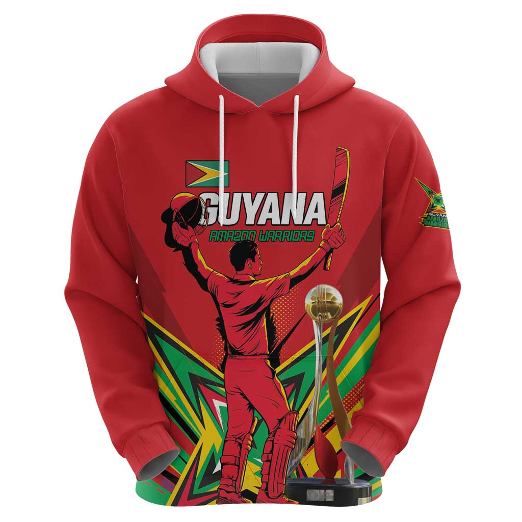 Personalized Amazon Warriors Champion Guyana Cricket Zip Hoodie - Wonder Print Shop