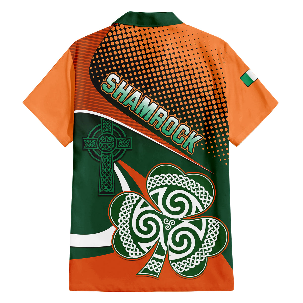 Ireland Rugby Family Matching Long Sleeve Bodycon Dress and Hawaiian Shirt Irish Shamrock Go 2023 World Cup - Wonder Print Shop