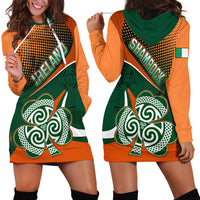 Ireland Rugby Hoodie Dress Irish Shamrock Go 2023 World Cup - Wonder Print Shop