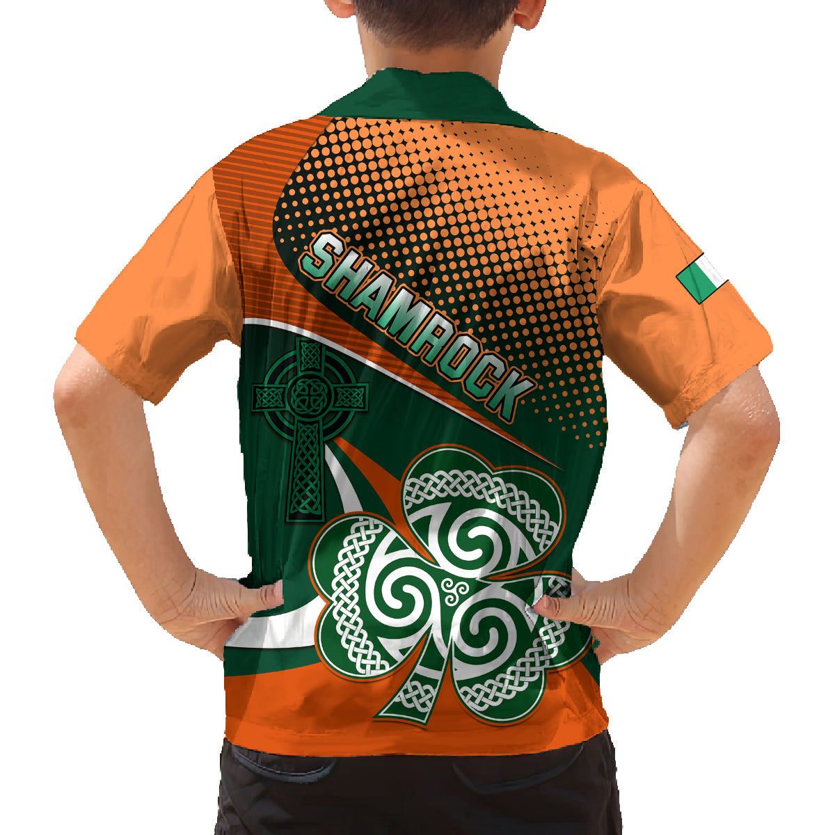 Ireland Rugby Kid Hawaiian Shirt Irish Shamrock Go 2023 World Cup - Wonder Print Shop