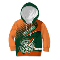 Ireland Rugby Kid Hoodie Irish Shamrock Go 2023 World Cup - Wonder Print Shop