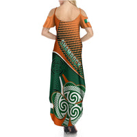 Ireland Rugby Summer Maxi Dress Irish Shamrock Go 2023 World Cup - Wonder Print Shop