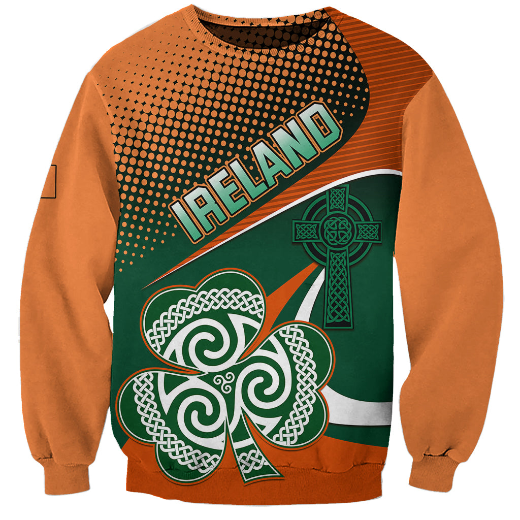 Ireland Rugby Sweatshirt Irish Shamrock Go 2023 World Cup - Wonder Print Shop