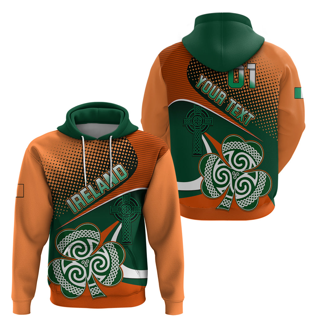Custom Ireland Rugby Hoodie Irish Shamrock Go 2023 World Cup - Wonder Print Shop