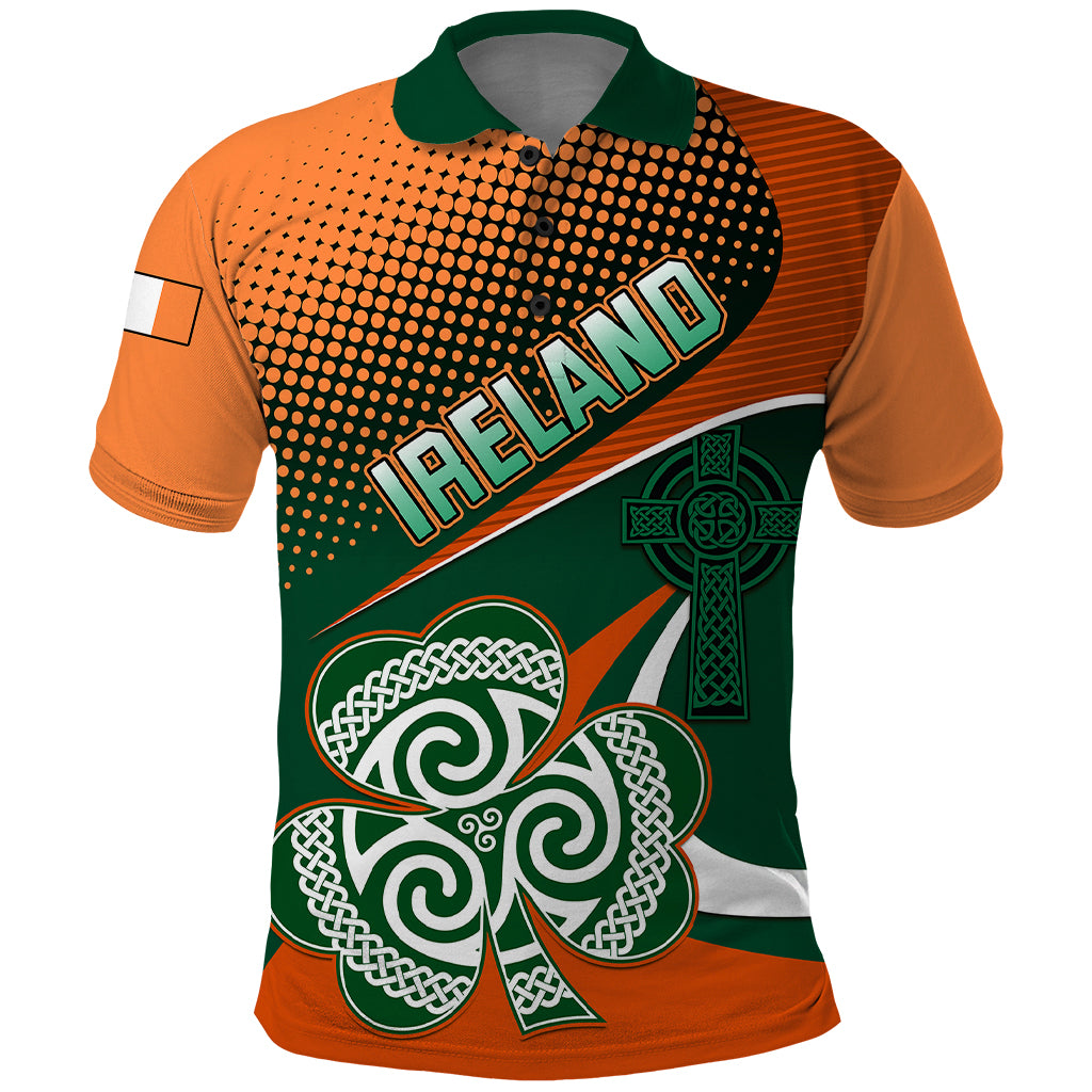 Custom Ireland Rugby Polo Shirt Irish Shamrock Go 2023 World Cup - Wonder Print Shop