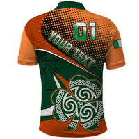 Custom Ireland Rugby Polo Shirt Irish Shamrock Go 2023 World Cup - Wonder Print Shop