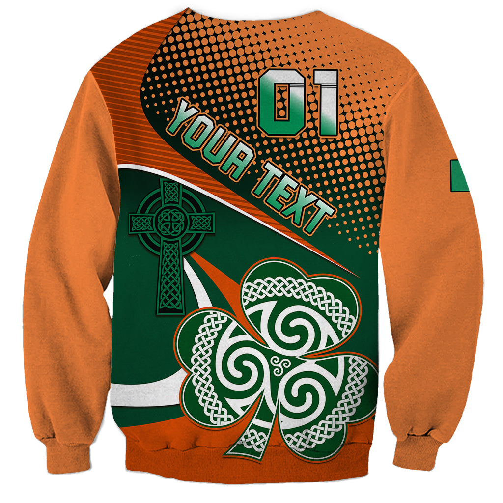 Custom Ireland Rugby Sweatshirt Irish Shamrock Go 2023 World Cup - Wonder Print Shop
