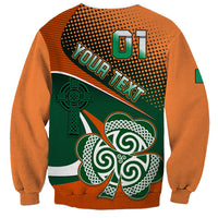 Custom Ireland Rugby Sweatshirt Irish Shamrock Go 2023 World Cup - Wonder Print Shop