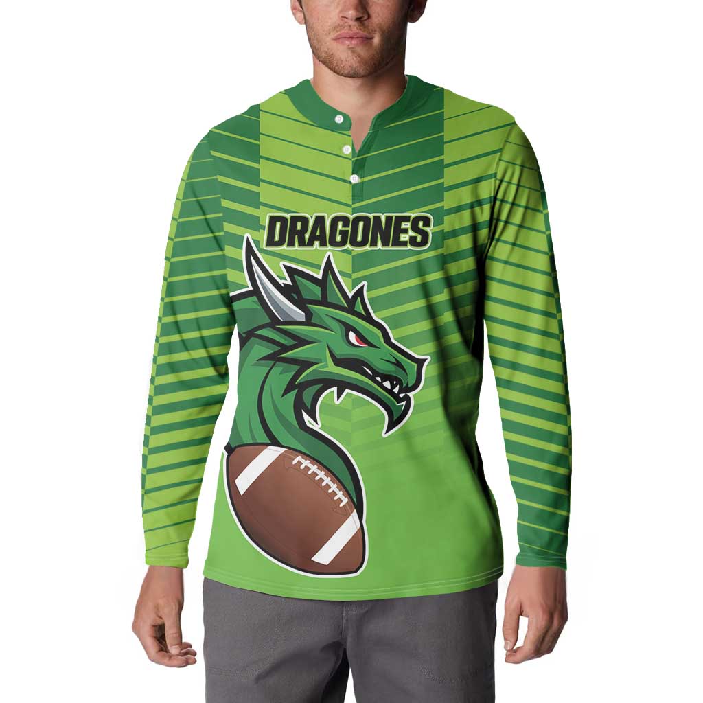 Dragones Guatemala Rugby Custom Button Sweatshirt Te esperamos - Wonder Print Shop