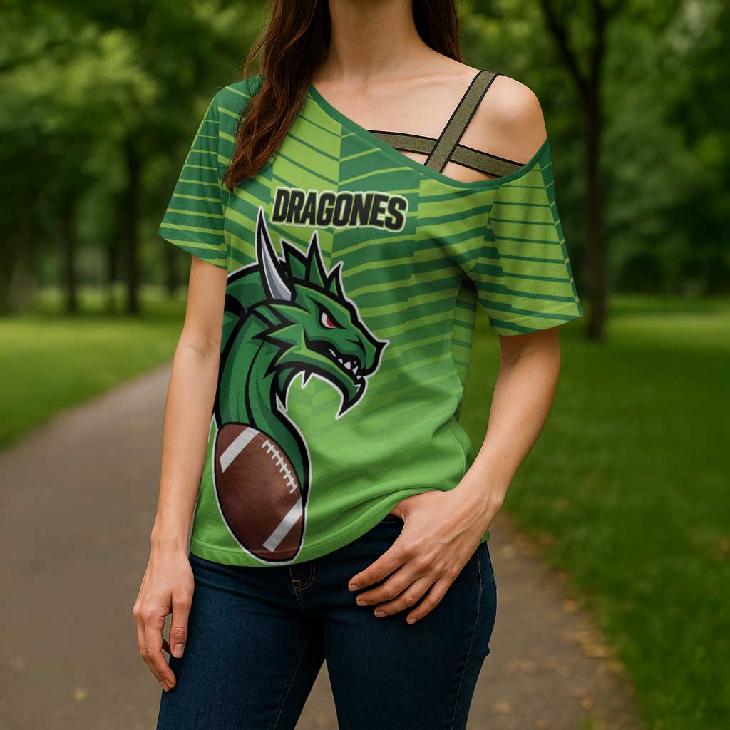 Dragones Guatemala Rugby Custom Cross Shoulder Shirt Te esperamos - Wonder Print Shop
