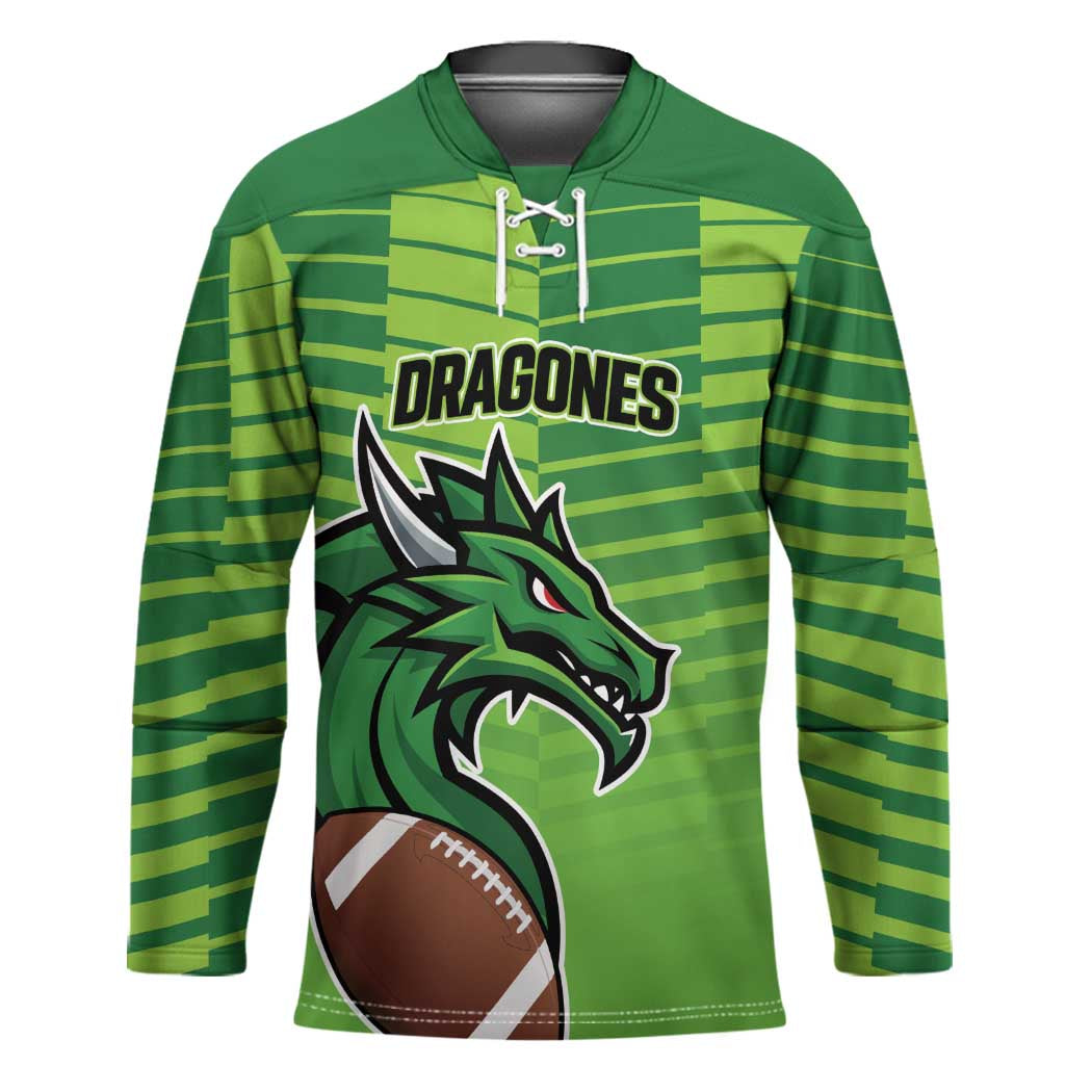 Dragones Guatemala Rugby Custom Hockey Jersey Te esperamos - Wonder Print Shop