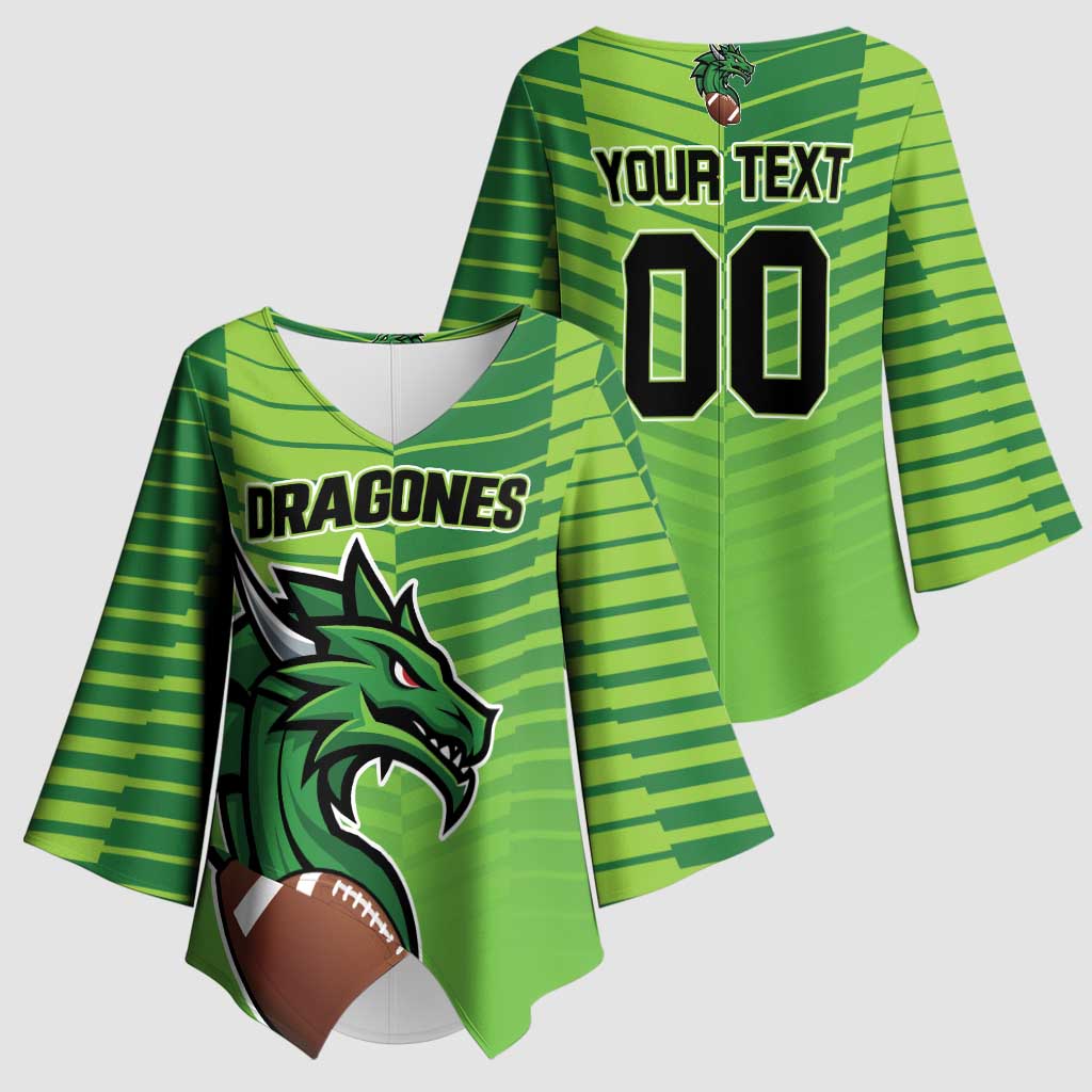 Dragones Guatemala Rugby Custom Kimono Sleeve Blouse Te esperamos - Wonder Print Shop