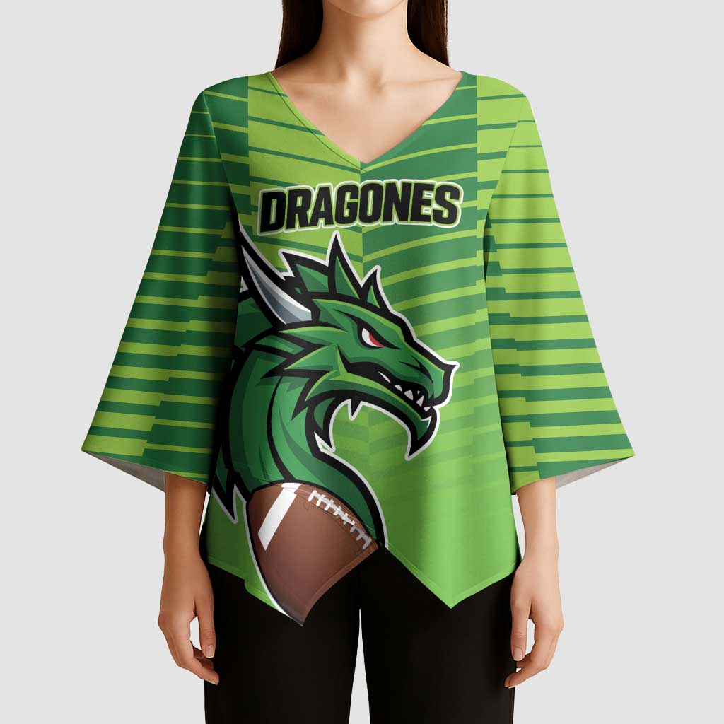 Dragones Guatemala Rugby Custom Kimono Sleeve Blouse Te esperamos - Wonder Print Shop