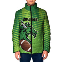 Dragones Guatemala Rugby Custom Padded Jacket Te esperamos - Wonder Print Shop