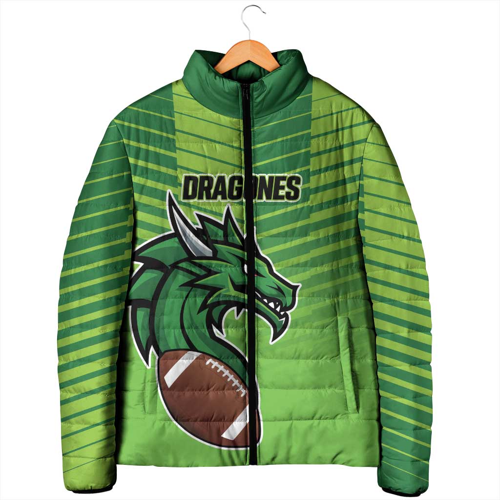 Dragones Guatemala Rugby Custom Padded Jacket Te esperamos - Wonder Print Shop