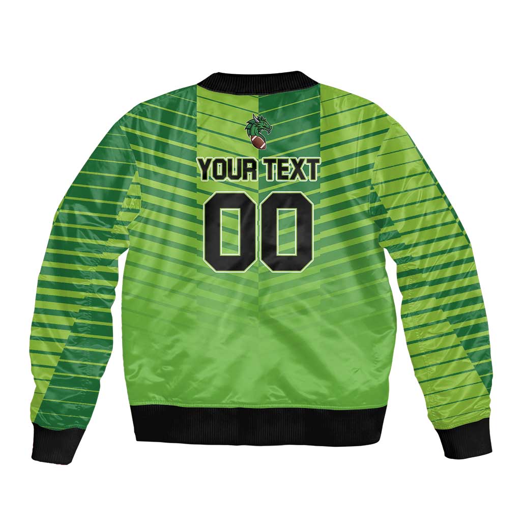 Dragones Guatemala Rugby Custom Sleeve Zip Bomber Jacket Te esperamos - Wonder Print Shop