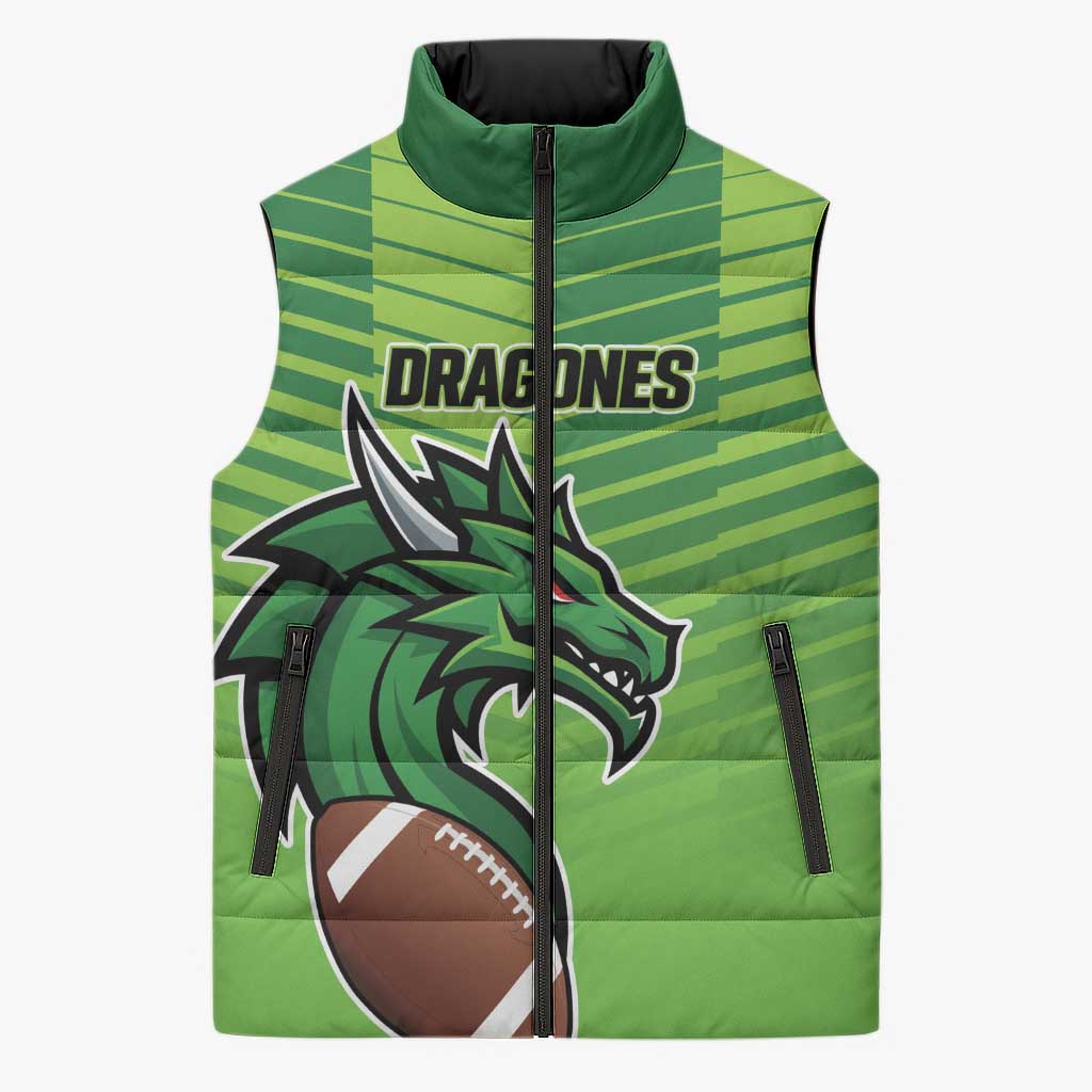 Dragones Guatemala Rugby Custom Sleeveless Puffer Jacket Te esperamos - Wonder Print Shop