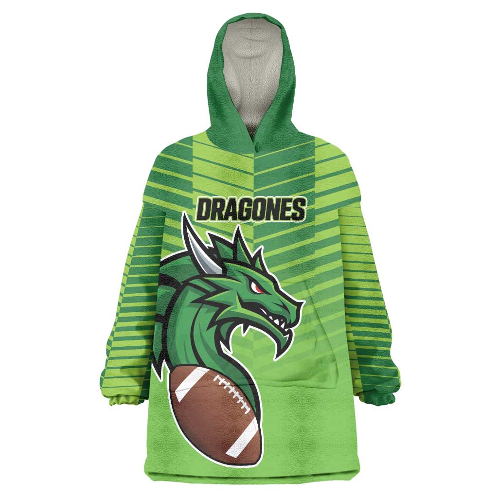 Dragones Guatemala Rugby Custom Wearable Blanket Hoodie Te esperamos - Wonder Print Shop