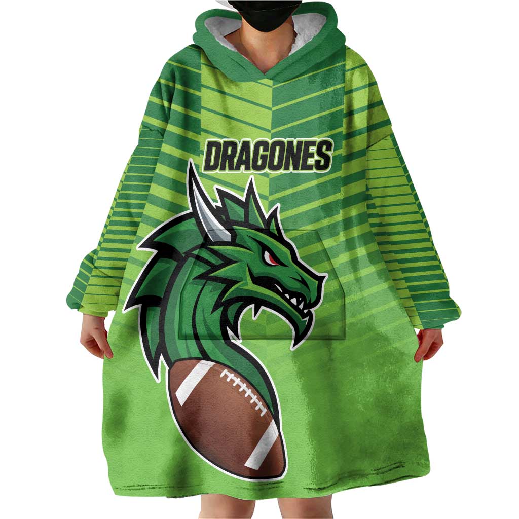 Dragones Guatemala Rugby Custom Wearable Blanket Hoodie Te esperamos - Wonder Print Shop