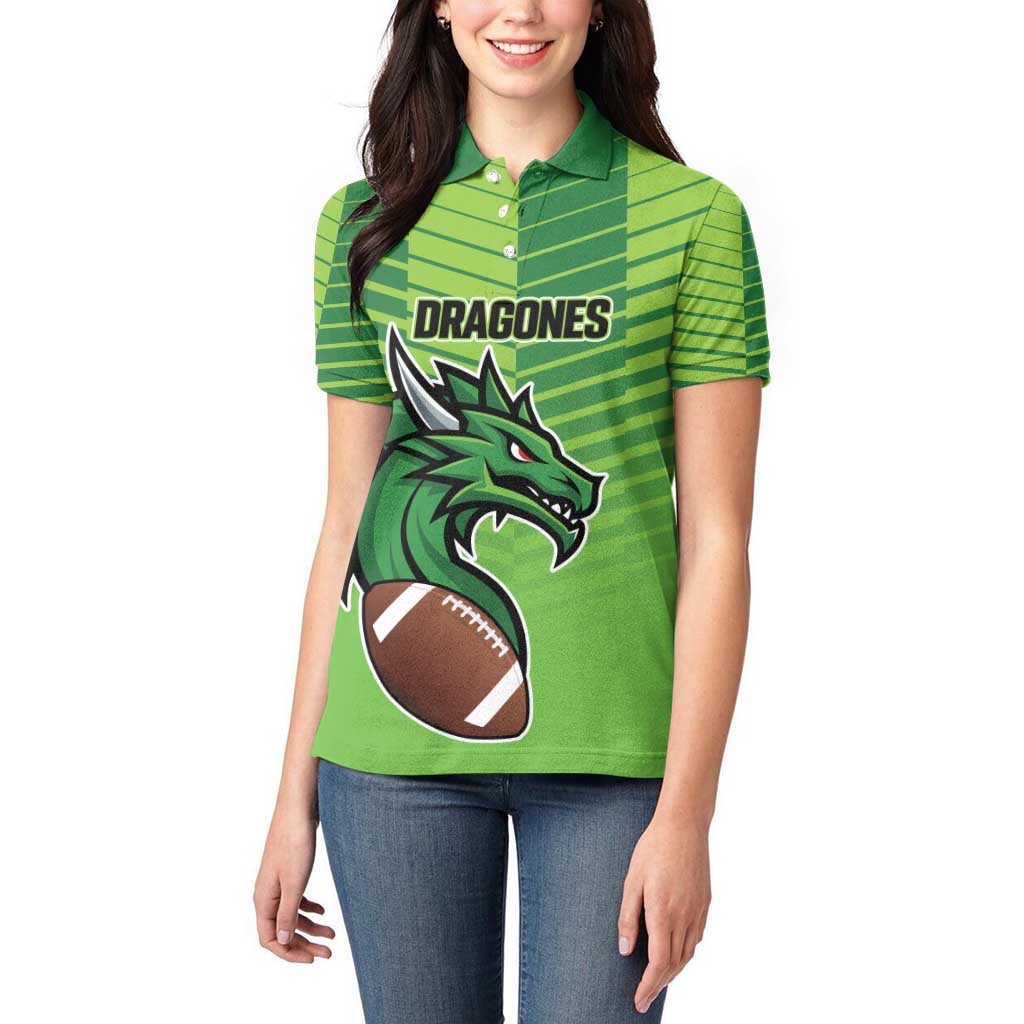 Dragones Guatemala Rugby Custom Women Polo Shirt Te esperamos - Wonder Print Shop