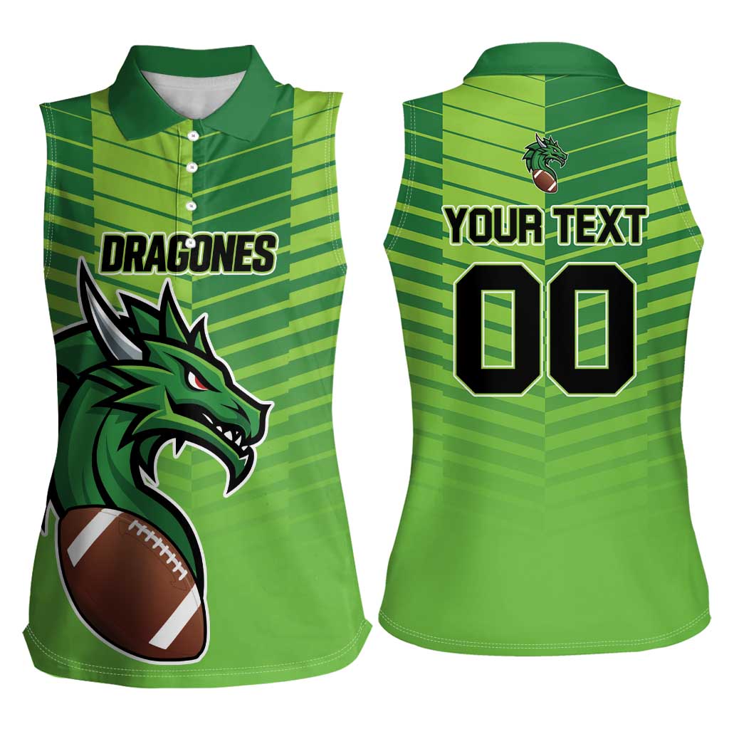 Dragones Guatemala Rugby Custom Women Sleeveless Polo Shirt Te esperamos - Wonder Print Shop