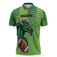 Dragones Guatemala Rugby Custom Zipper Polo Shirt Te esperamos - Wonder Print Shop