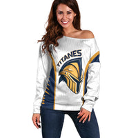 Titanes Guatemala Rugby Custom Off Shoulder Sweater Estamos de regreso - Wonder Print Shop