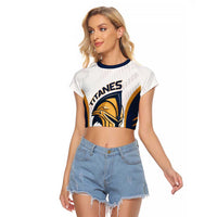 Titanes Guatemala Rugby Custom Raglan Cropped T Shirt Estamos de regreso - Wonder Print Shop