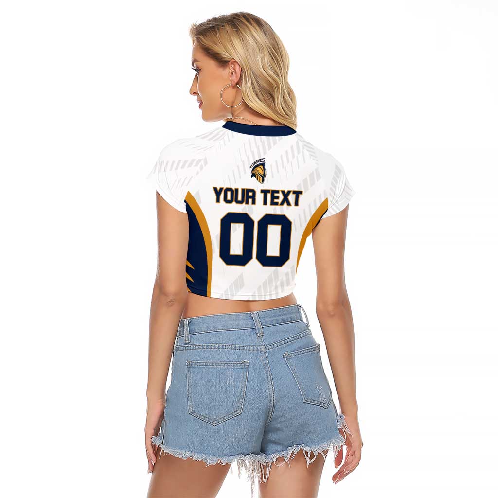 Titanes Guatemala Rugby Custom Raglan Cropped T Shirt Estamos de regreso - Wonder Print Shop