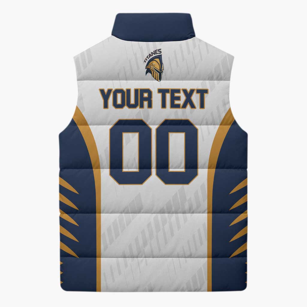 Titanes Guatemala Rugby Custom Sleeveless Puffer Jacket Estamos de regreso - Wonder Print Shop