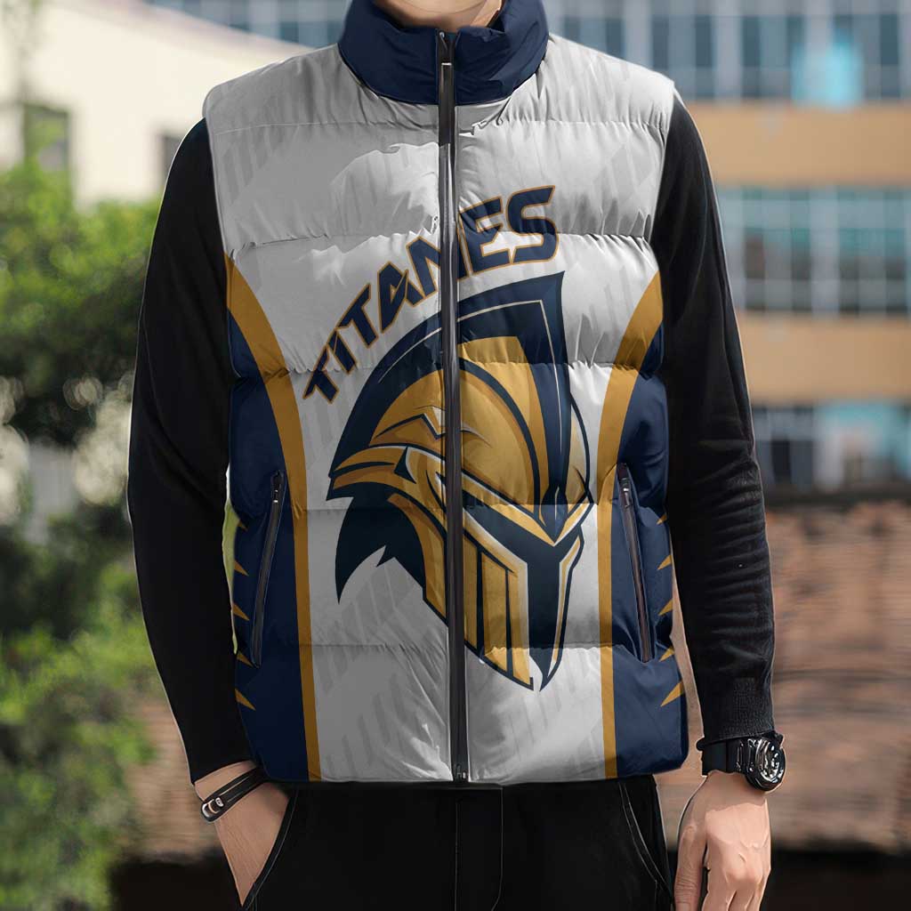 Titanes Guatemala Rugby Custom Sleeveless Puffer Jacket Estamos de regreso - Wonder Print Shop