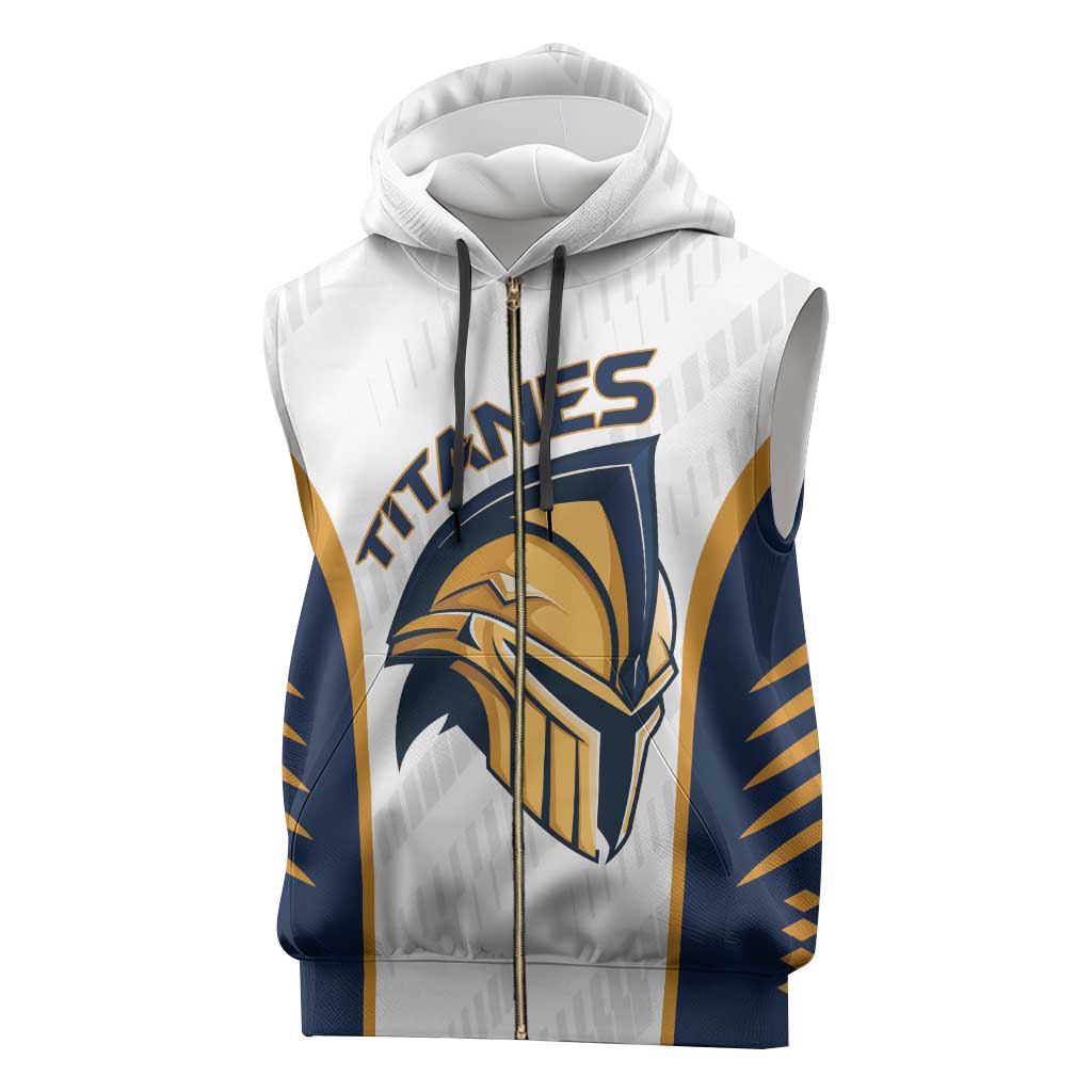 Titanes Guatemala Rugby Custom Sleeveless Zip Hoodie Estamos de regreso - Wonder Print Shop