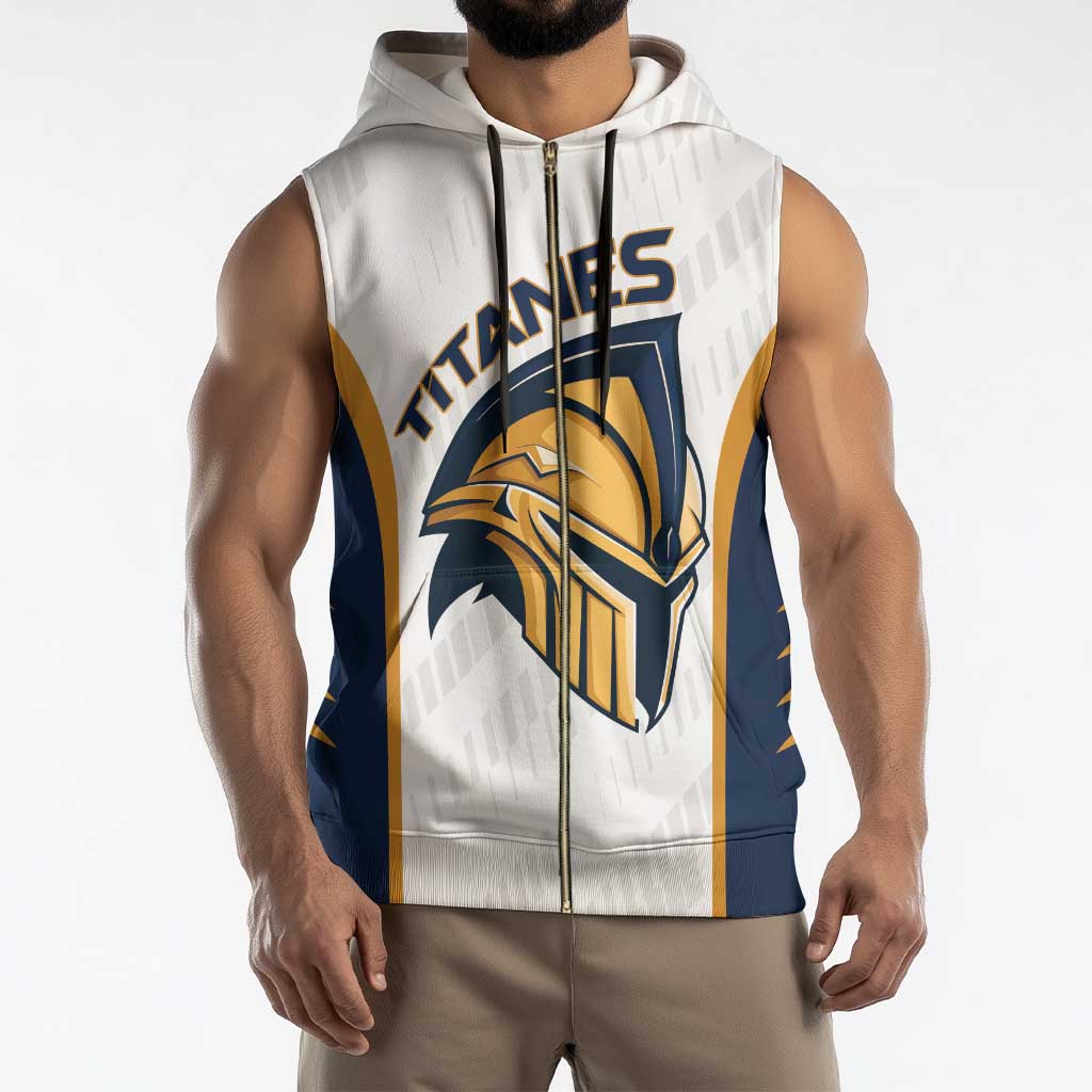 Titanes Guatemala Rugby Custom Sleeveless Zip Hoodie Estamos de regreso - Wonder Print Shop