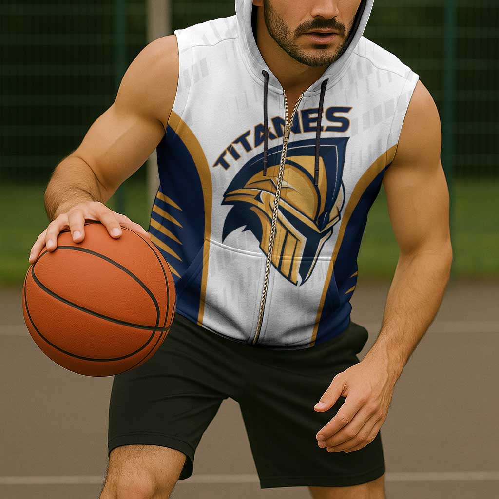 Titanes Guatemala Rugby Custom Sleeveless Zip Hoodie Estamos de regreso - Wonder Print Shop