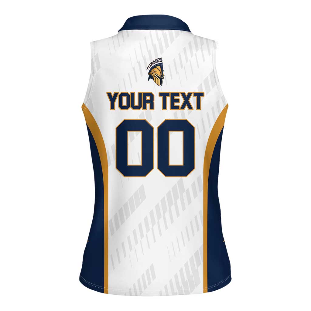 Titanes Guatemala Rugby Custom Women Sleeveless Polo Shirt Estamos de regreso - Wonder Print Shop