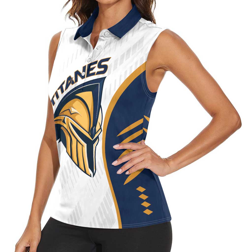 Titanes Guatemala Rugby Custom Women Sleeveless Polo Shirt Estamos de regreso - Wonder Print Shop