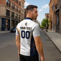 Titanes Guatemala Rugby Custom Zipper Polo Shirt Estamos de regreso - Wonder Print Shop