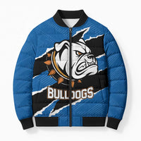 Bulldogs Guatemala Rugby Custom Bomber Puffer Jacket Seguimos Creciendo - Wonder Print Shop