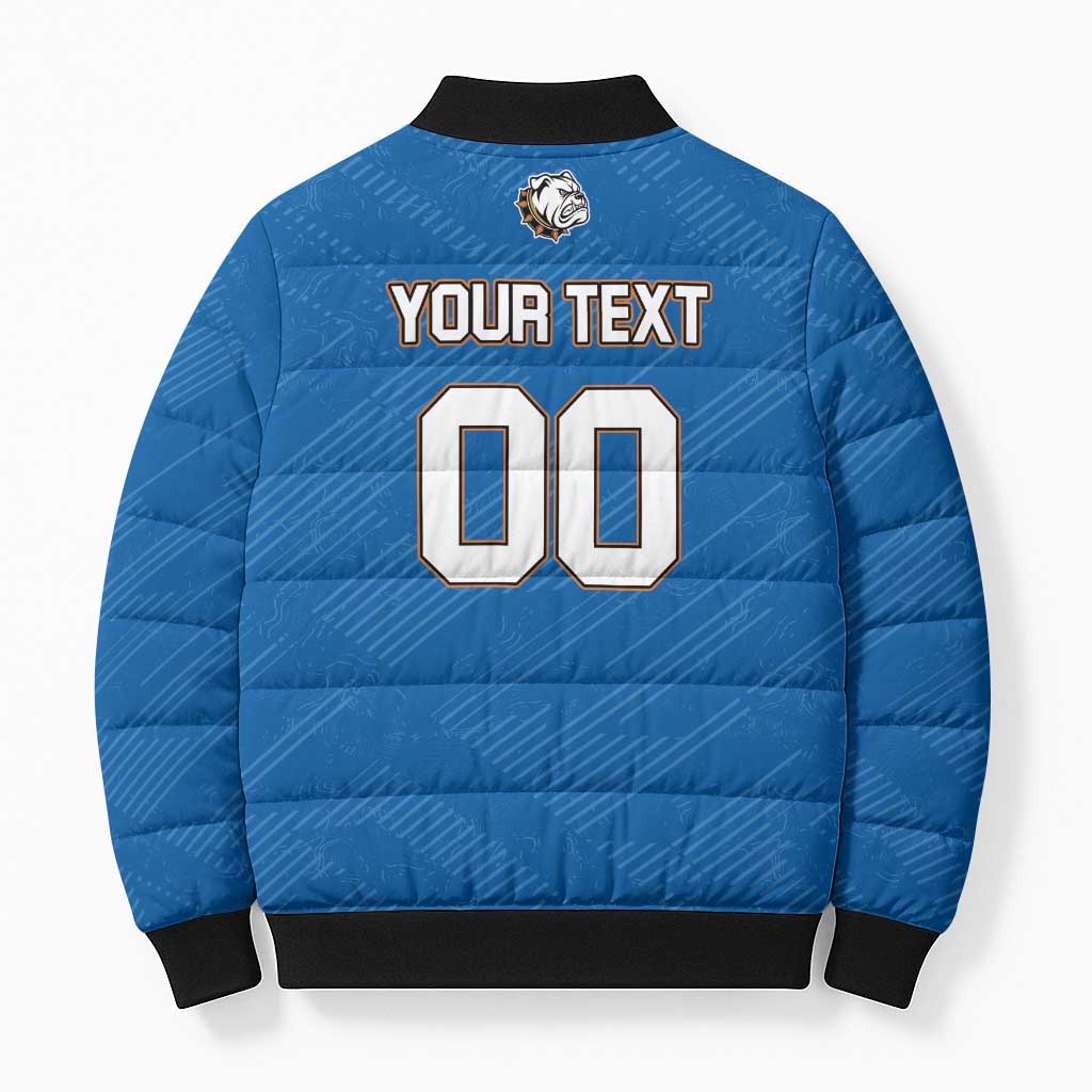 Bulldogs Guatemala Rugby Custom Bomber Puffer Jacket Seguimos Creciendo - Wonder Print Shop