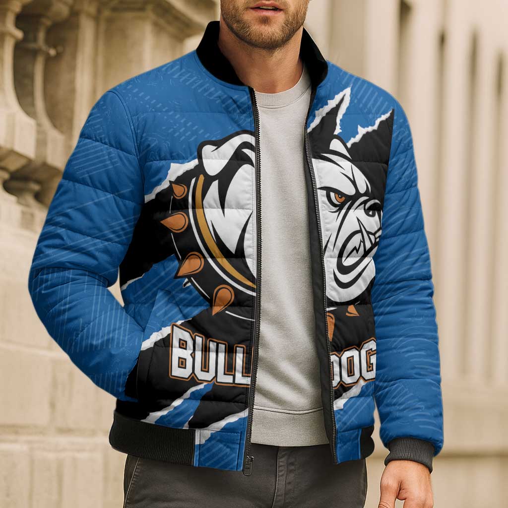 Bulldogs Guatemala Rugby Custom Bomber Puffer Jacket Seguimos Creciendo - Wonder Print Shop