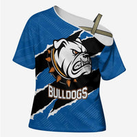 Bulldogs Guatemala Rugby Custom Cross Shoulder Shirt Seguimos Creciendo - Wonder Print Shop