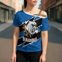 Bulldogs Guatemala Rugby Custom Cross Shoulder Shirt Seguimos Creciendo - Wonder Print Shop