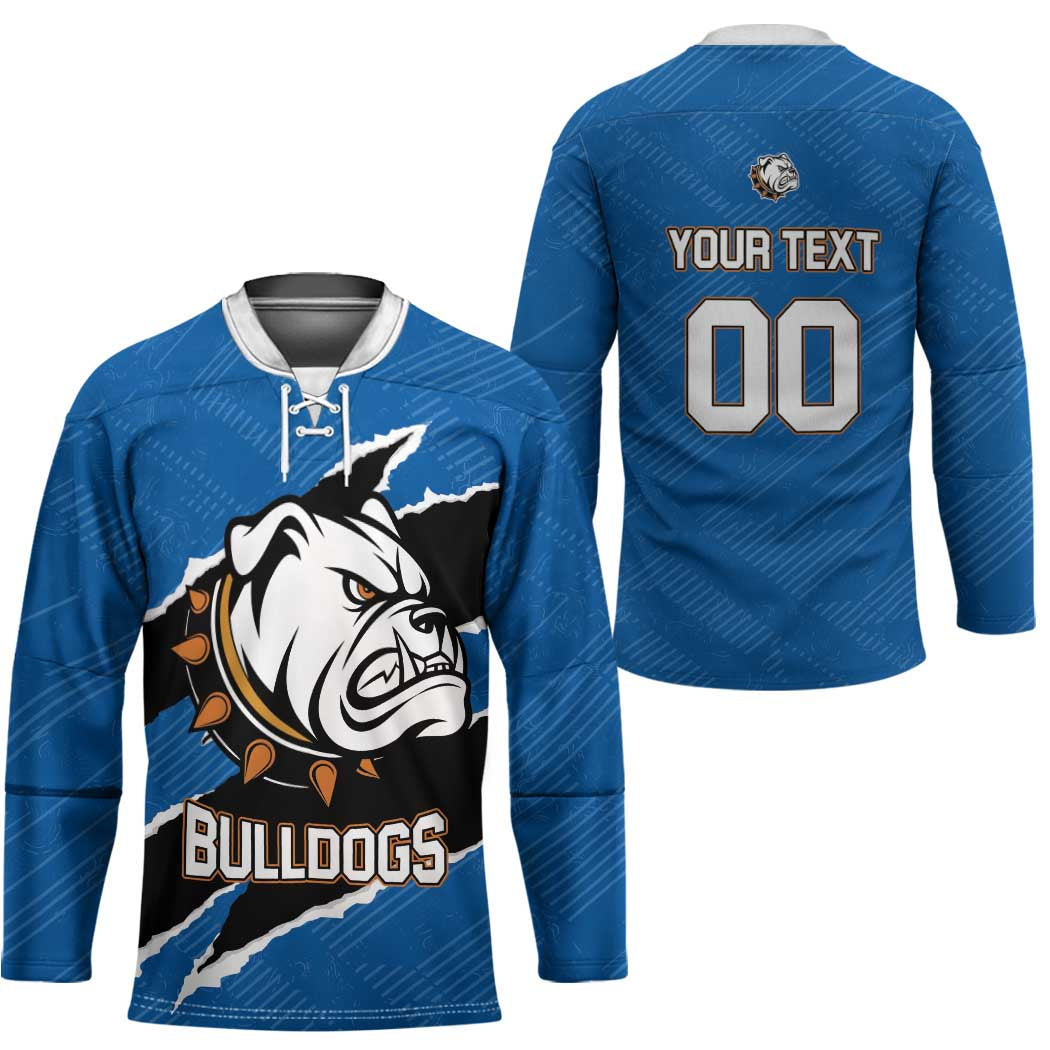 Bulldogs Guatemala Rugby Custom Hockey Jersey Seguimos Creciendo - Wonder Print Shop