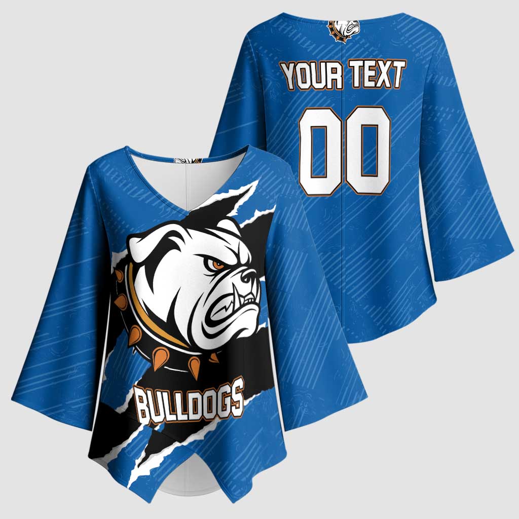 Bulldogs Guatemala Rugby Custom Kimono Sleeve Blouse Seguimos Creciendo - Wonder Print Shop