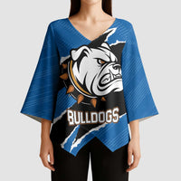 Bulldogs Guatemala Rugby Custom Kimono Sleeve Blouse Seguimos Creciendo - Wonder Print Shop