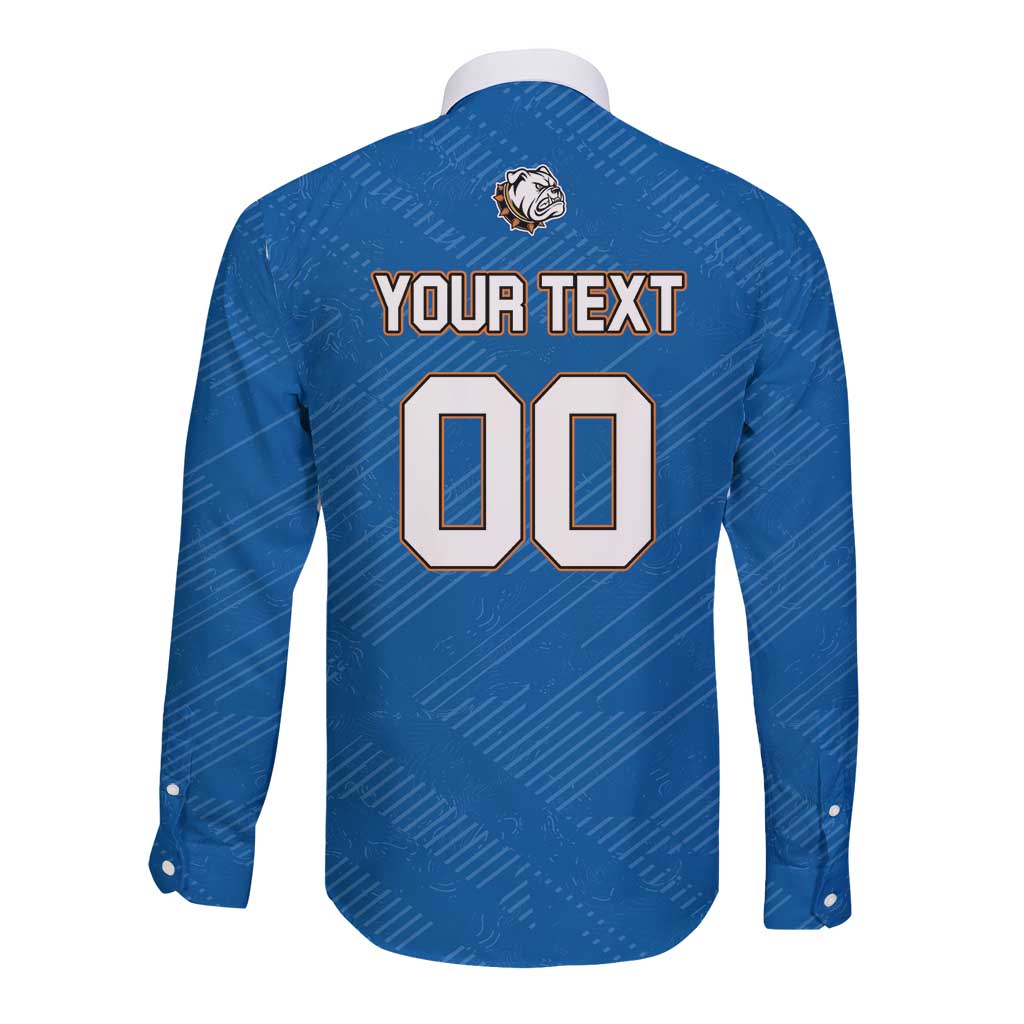 Bulldogs Guatemala Rugby Custom Long Sleeve Button Shirt Seguimos Creciendo - Wonder Print Shop