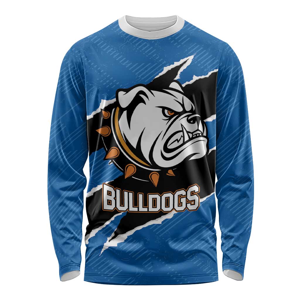 Bulldogs Guatemala Rugby Custom Long Sleeve Shirt Seguimos Creciendo - Wonder Print Shop