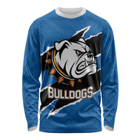 Bulldogs Guatemala Rugby Custom Long Sleeve Shirt Seguimos Creciendo - Wonder Print Shop